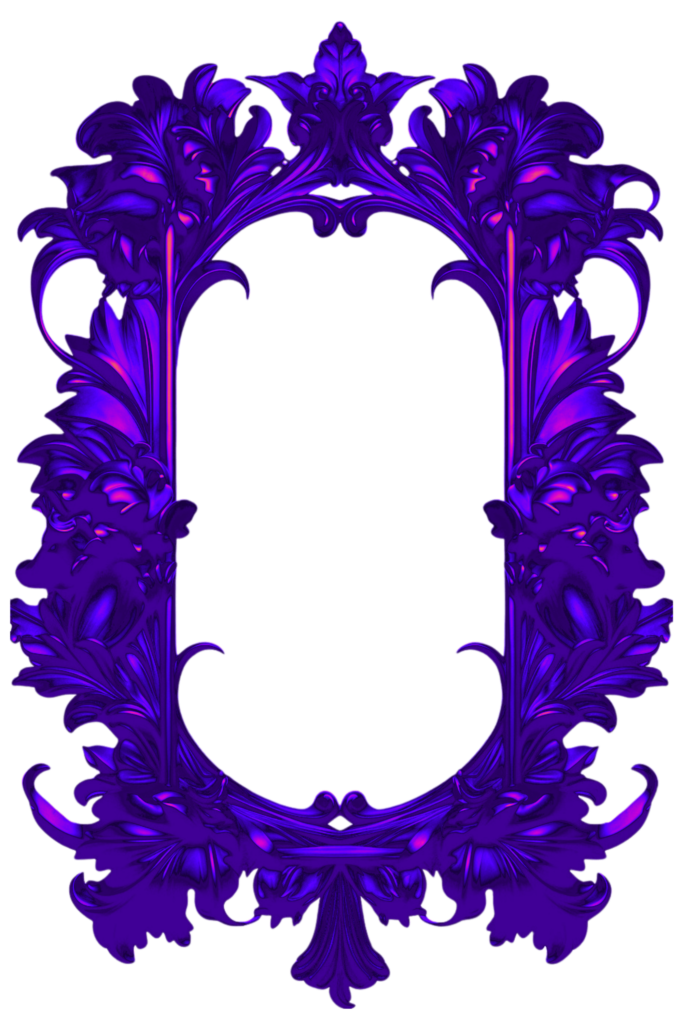 Purple Metal Victorian Digital Frame Page Border