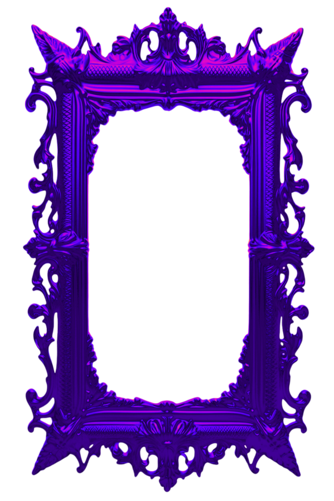 Purple Metal Victorian Digital Frame Page Border