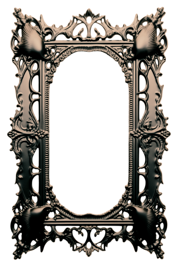 Bronze Metal Victorian Digital Frame Page Border