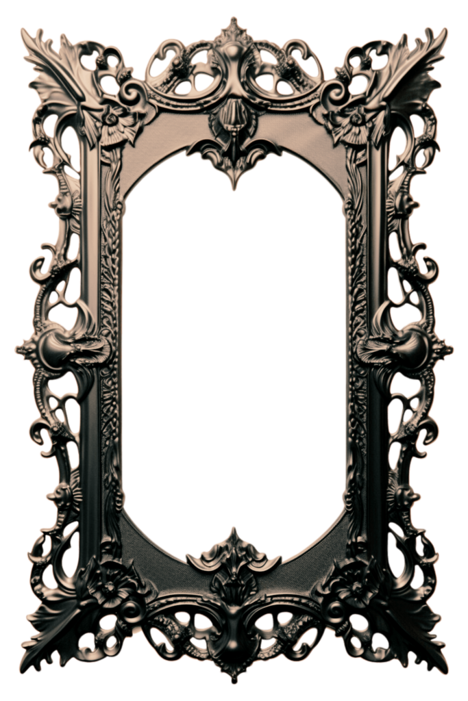 Bronze Metal Victorian Digital Frame Page Border