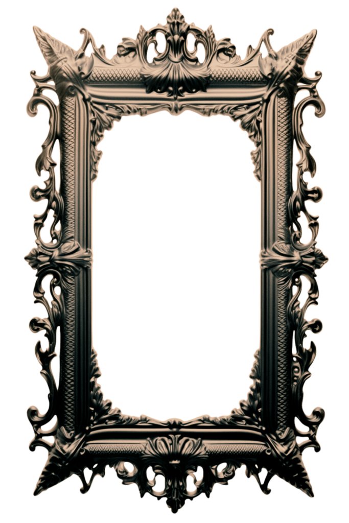 Bronze Metal Victorian Digital Frame Page Border