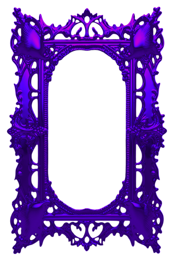 Purple Metal Victorian Digital Frame Page Border