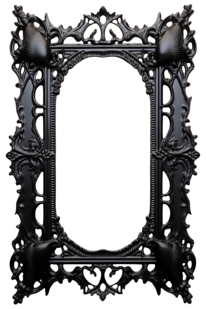 Black Metal Black Metal Victorian Digital Frame Page BorderVictorian Digital Frame