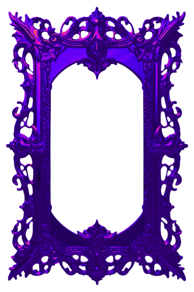 Purple Metal Victorian Digital Frame Page Border