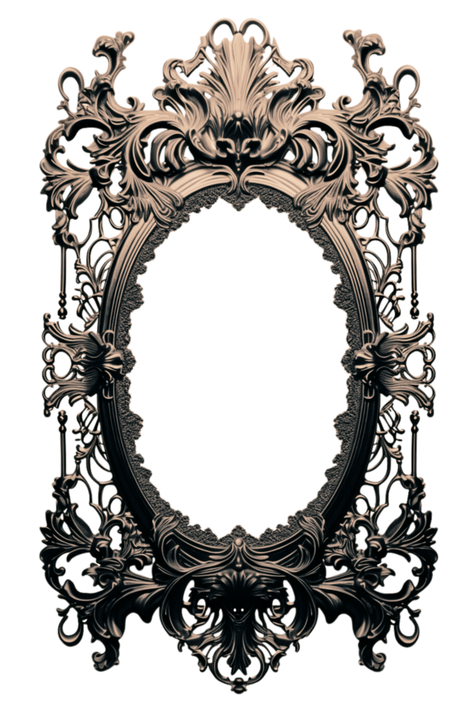 Bronze Metal Victorian Digital Frame Page Border