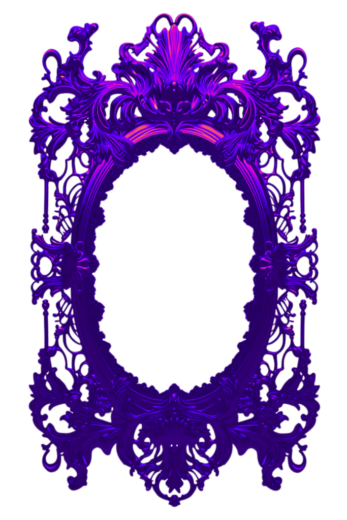 Purple Metal Victorian Digital Frame Page Border