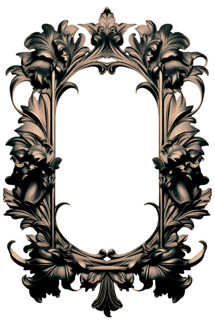 Bronze Metal Victorian Digital Frame Page Border